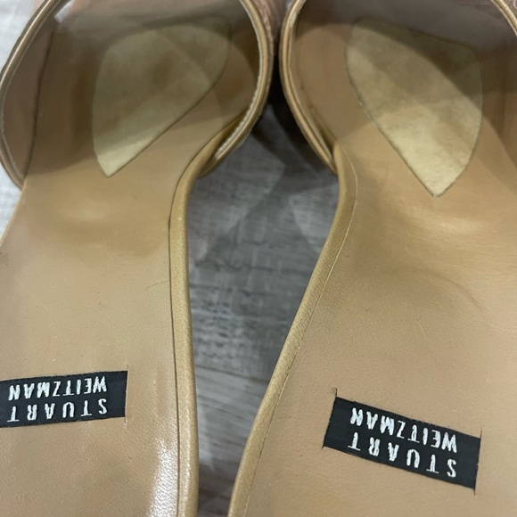 Rare Vintage Stuart Weitzman Crocodile leather Honey Heels size 6.5 - Picture 5 of 17